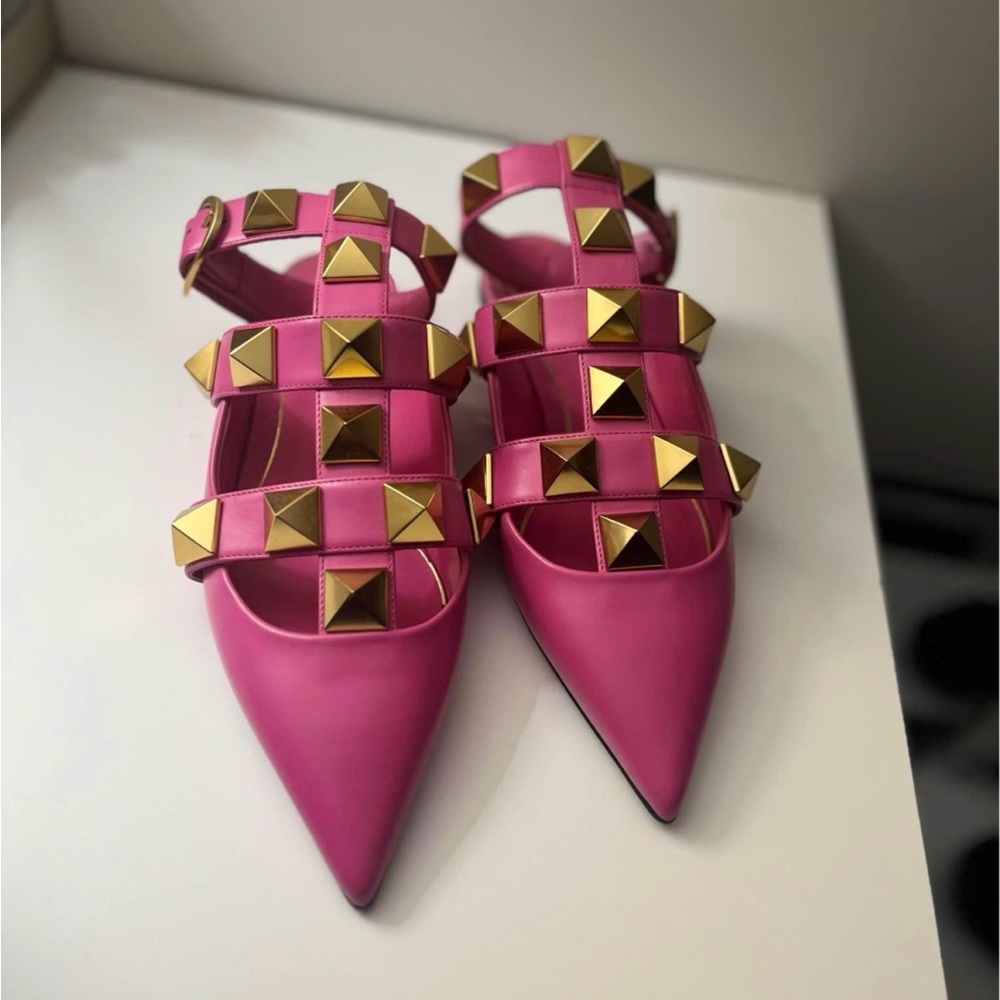 Pink Studded Women's Shoes